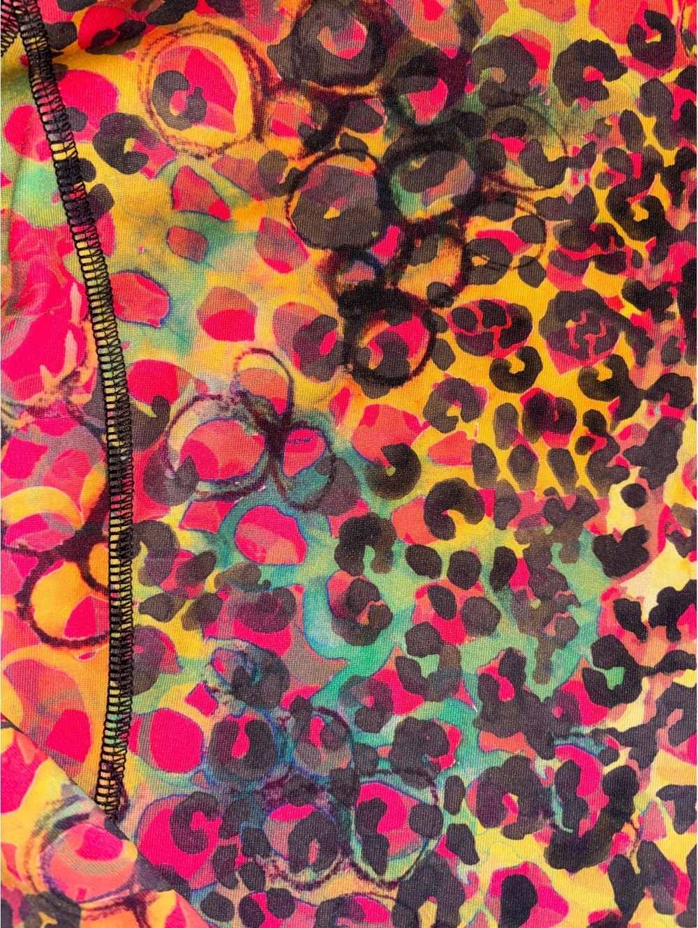 Sno Skins Mock Neck Top Long Sleeve Animal Print M - Picture 6 of 8